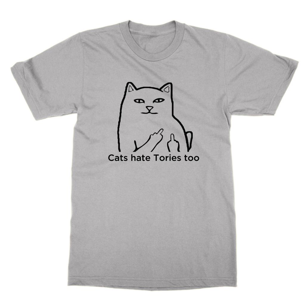 Cats Hate Tories Zu T Shirt Funny Vote Work Anti Government Protest