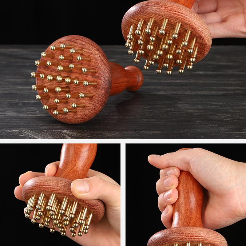 Brass Gua Sha Body Massager Metal Skin Scraping Meridian Lymphatic Muscle Relief Massage Copper Guasha Board