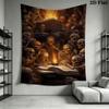Dark Fantasy Skull Tapestry Tapestry Background Cloth Wallmounted Homestay Soft Decoration Tapestry Work Of Art Background Cloth