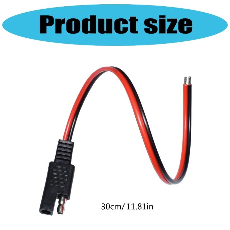 5pcs SAE Connectors Cable 12AWG 1 Foot Suitable for Solars Devices and Emergency Backups Power Solution Daily Use