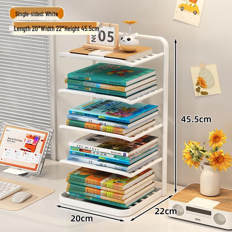 Desktop Book Organizer and Storage Rack