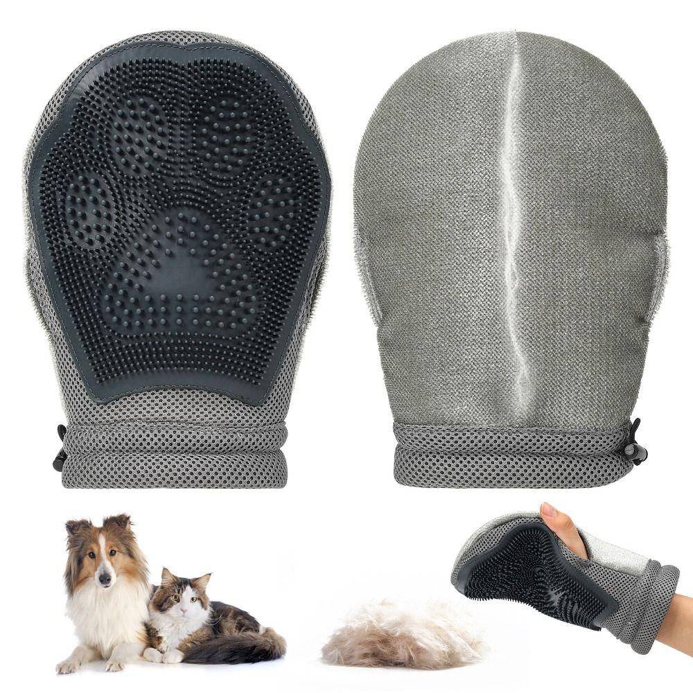 Silicone Pet Hair Removal Gloves Two-way Static Hair Remover High Quality Pet Massage Gloves  Home