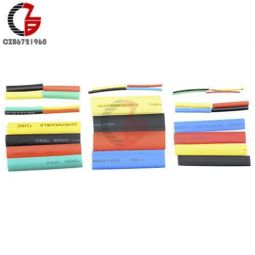 328PCS Heat Shrink Tube Kits Electrical Connection Cable Insulation Sleeved Protecter Polyolefin Heat Shrink Tubing