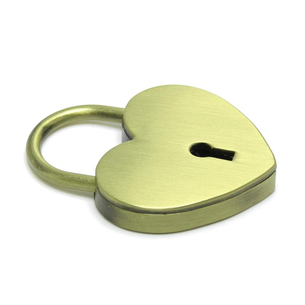 Heart Lock Vintage Metal Padlock Luggage Bag Suitcase Box Lock With Key Wedding Lover Diary Book Handbag Lock Promotion Gifts