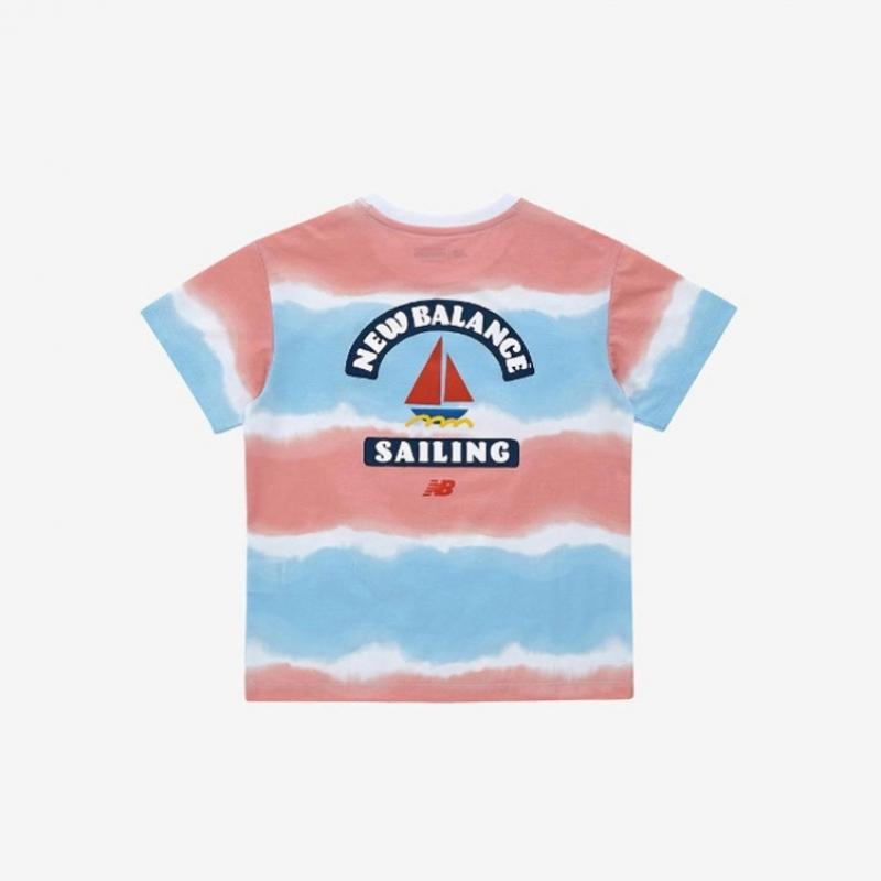 New Balance Kids Beach Tie Dying T shirT Nk9ee2603u 50 shorT Sleeve Tee