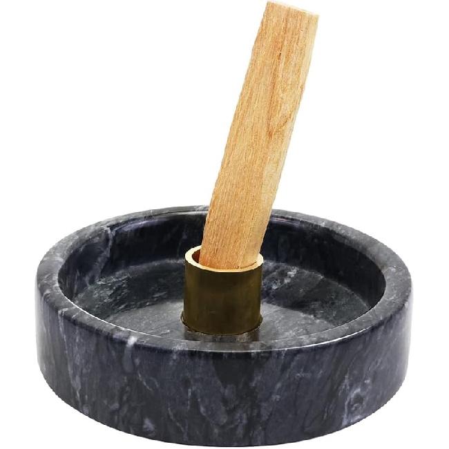 Handmade Natural Marble Incense Holder for Sticks and Cones – with 9 Holes, Multi-Functional Incense Burner Holder for Incense Sticks and Cones, Large