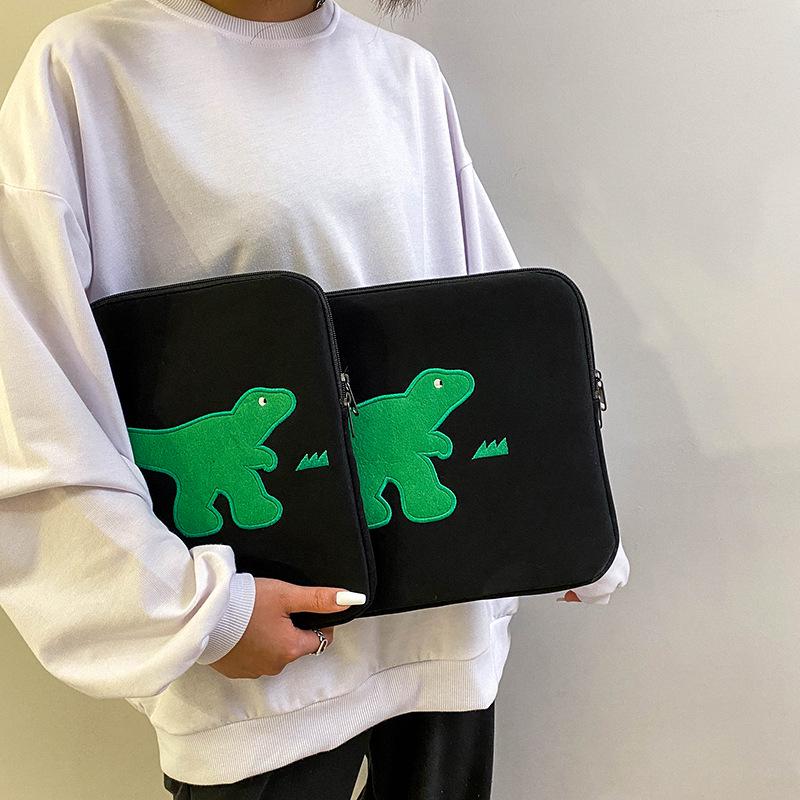 Korean Cute Embroidered Anti-Collision Tablet & iPad Bag with Fleece Lining (11/13/14 Inch)