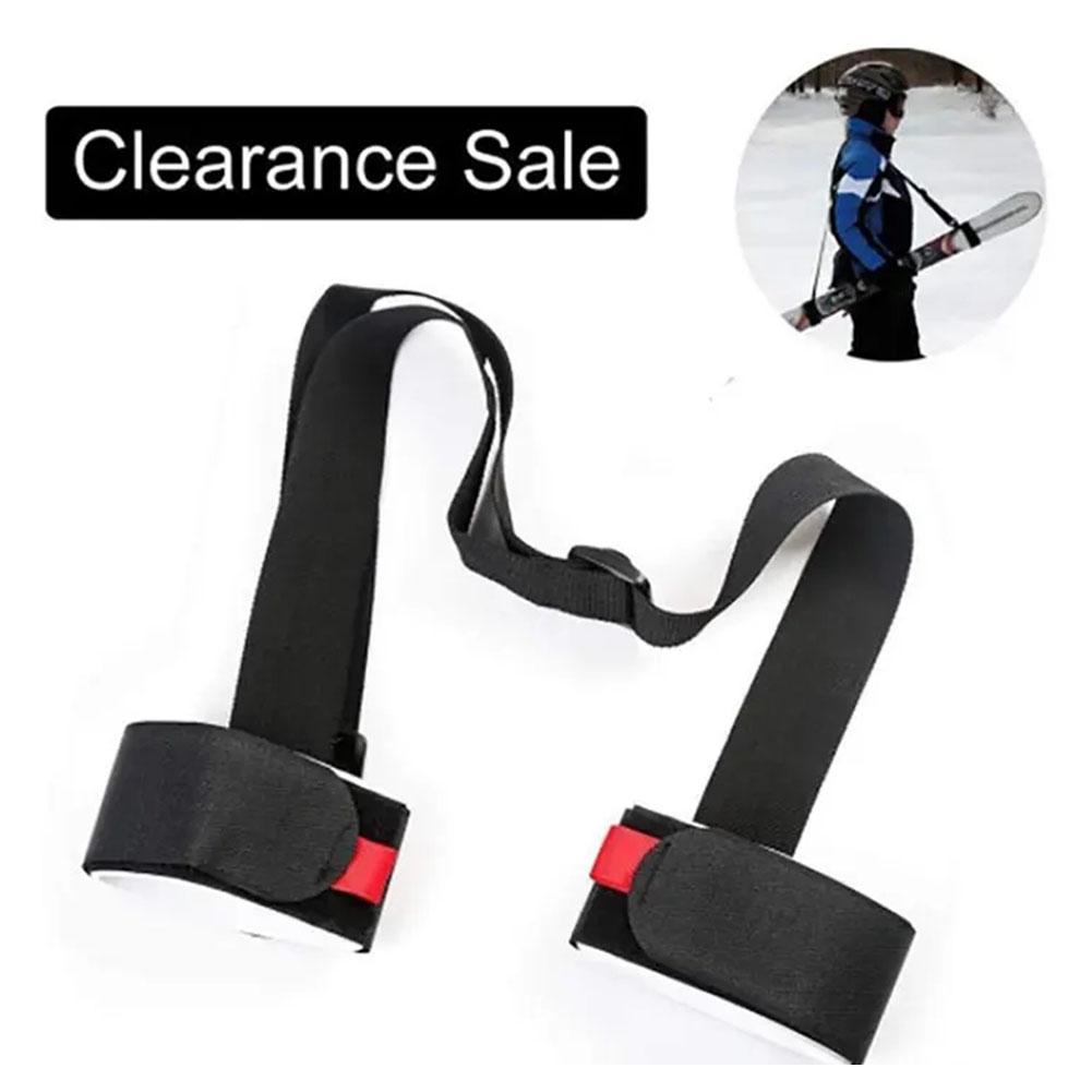 Adjustable Nylon Skiing Bags Pole Shoulder Hand Carrier Lash Handle Straps Porter Hook Loop Protecting For Ski Snowboard