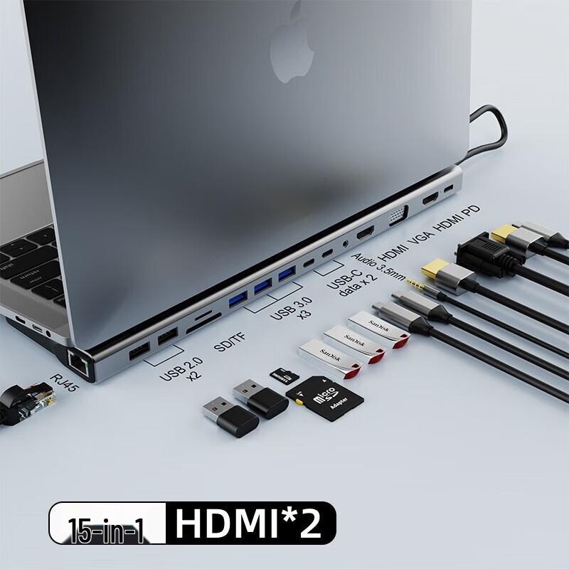 Док-станция Baiduoyang 15-в-1 USB-C