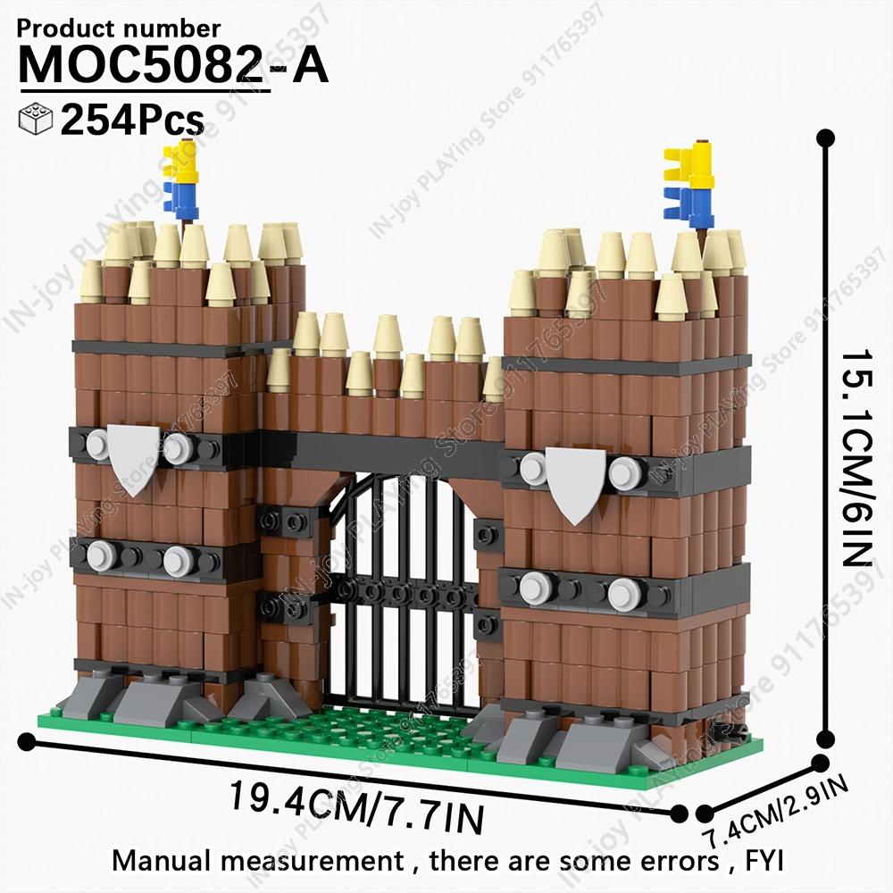 MOOXI Medieval Building Blocks Set Military War Castle Knight Carriage Crossbow Siege Vehicles Model MOC Bricks Toy For Boy Gift