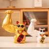 Figuren Kreatives Handwerk Riesenarm Raubkatze Harzskulptur Glückskatze Ornament Miniatur-Fitnessstudio Reichtum und Eröffnungsgeschenke Dekoration