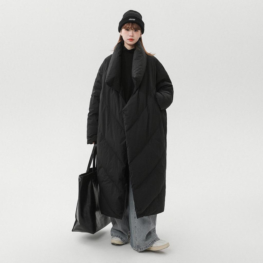 Chaqueta acolchada de algodón grueso unisex hasta la rodilla - Abrigo de invierno cálido y versátil