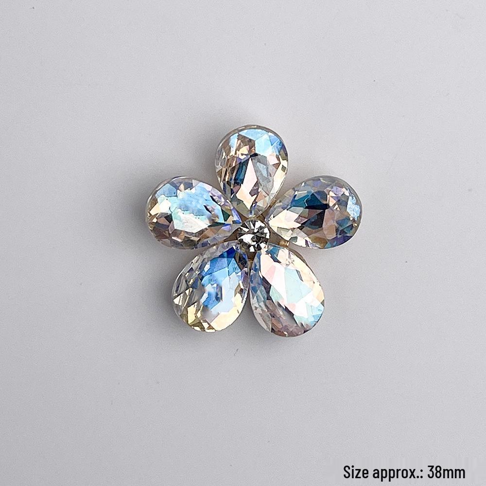 Decor Floare Sabot Aliaj Retro Stras - Catarame DIY High-End