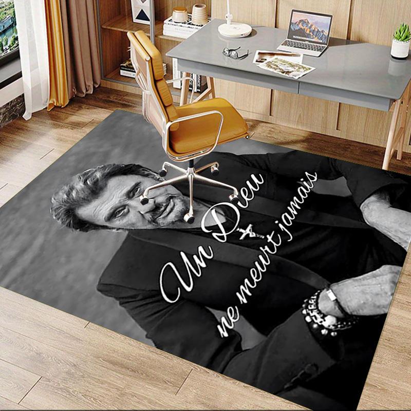 1pc God never dies. Home Office, Durable Polyester Floor Mat with Easy, Office Decor, Urban Style, Nonslip Backing