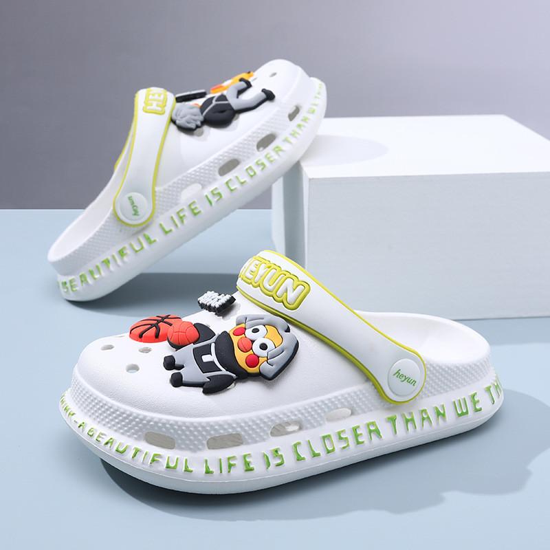 Stylish Eva Lightweight Kids Summer Slipon Sandals With Antislip Soft Sole For Boys