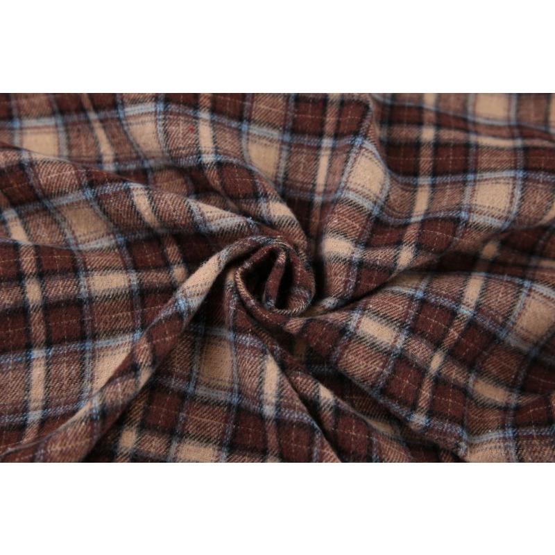 Summer Retro Plaid Shirt Women's Long Design Sense Bottoming Plaid Shirt Loose AK1071