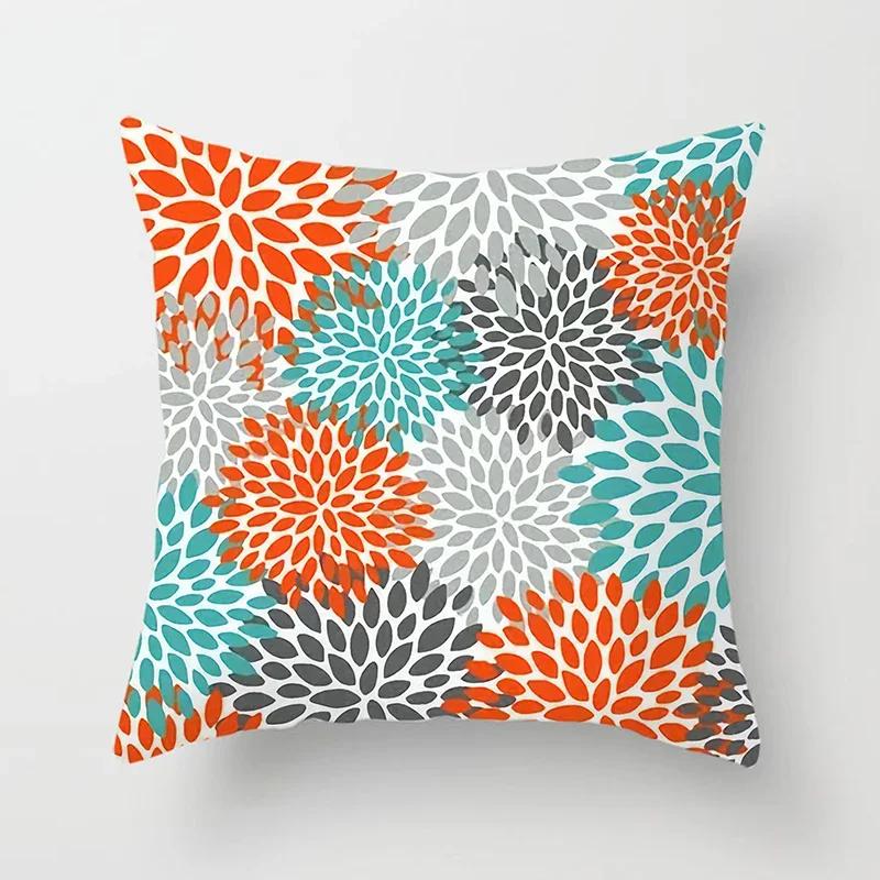 Housse de coussin motif mandala créatif Imprimé recto-verso Peluche courte Convient pour salons chambres housse de coussin d'appoint 50x50cm