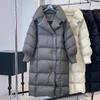 Winter Daunen Baumwolle Kleidung Damen knielang neu verdickt Puff locker Übergröße Mantel