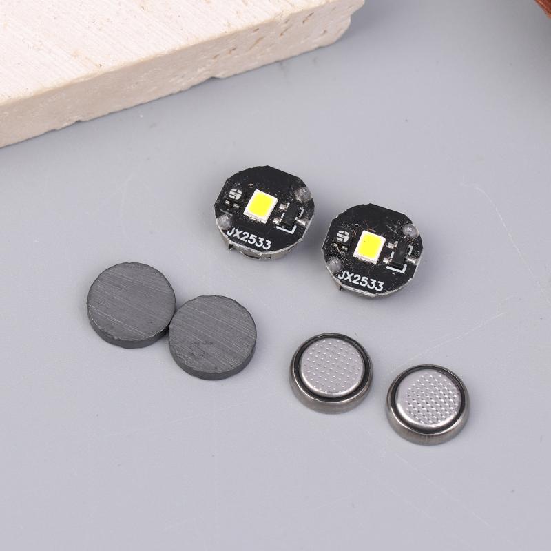 Mini Magnetic Switch LED Lamp for Dollhouse Lighting Tiny Model Toy Eyes Accessories Compact Design for DIY Craft Scenes