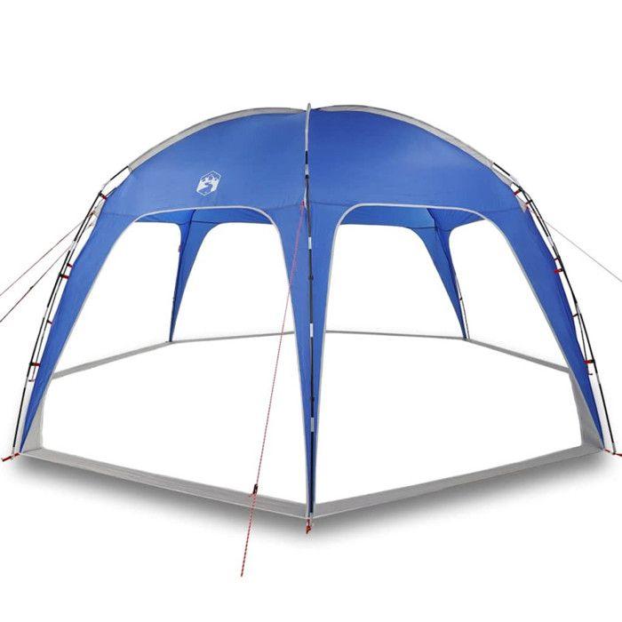 Tente de fête bleu azuré imperméable