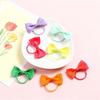 20 Pcs Hair Bows 2 Inch Elastic Rubber Hair Bands Pigtail Ponytail Holders School Hair Accessories for Toddlers Kids Children