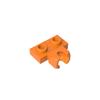 50pcs 14704 Modified 1x2 Plate with Small Tow Ball Bricks Bulk MOC Technical Building Blocks