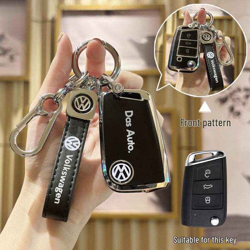 Dámské pouzdro na klíče pro VW Tiguan L, Lavida, Sagitar, Tayron, Bora, Magotan, Golf 7, Polo, T-Roc