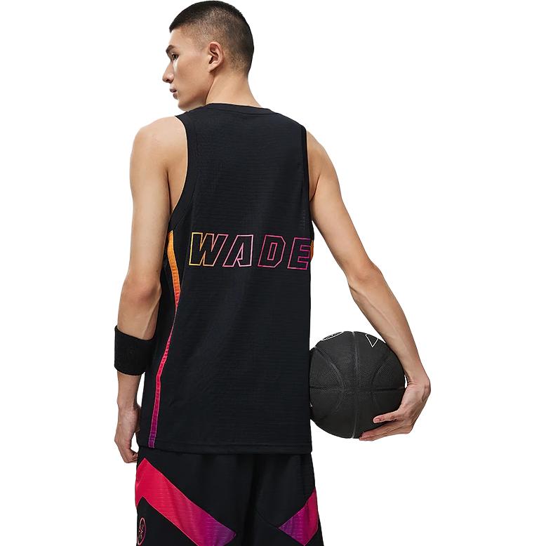 Li-Ning Logo Sleeveless Hooded Tank Top Men Tops Black AAYT013-1