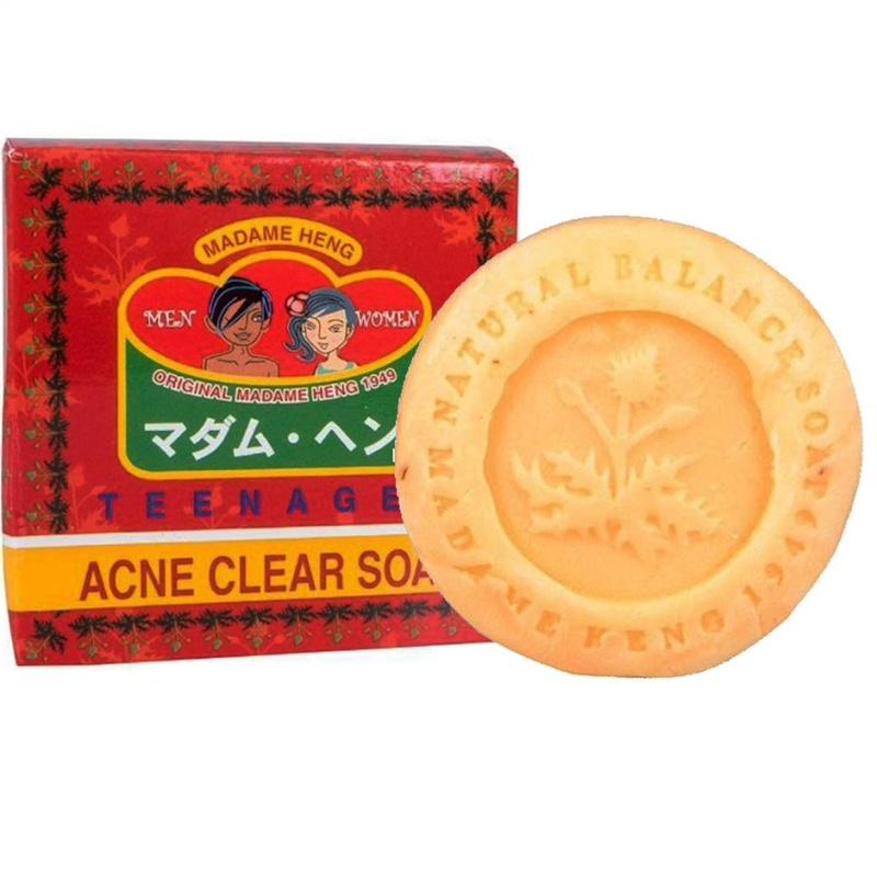 Madame Heng Spezialseife gegen Akne, klar, 150 g, für Teenager, Männer und Frauen – hergestellt in Thailand