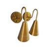 Modern Brass Wall Sconce Handmade Cone Shape Light Fixture Minimalist Bedside Lamp Mid Century Vanity Wall Lighting Home Decor Light Fixture