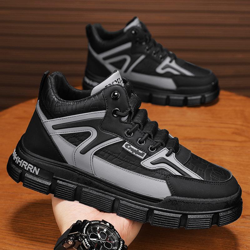 Men's shoes new Martin boots autumn and winter shoes outdoor non-slip and wear-resistant tooling boots heightening casual versatile trendy shoes