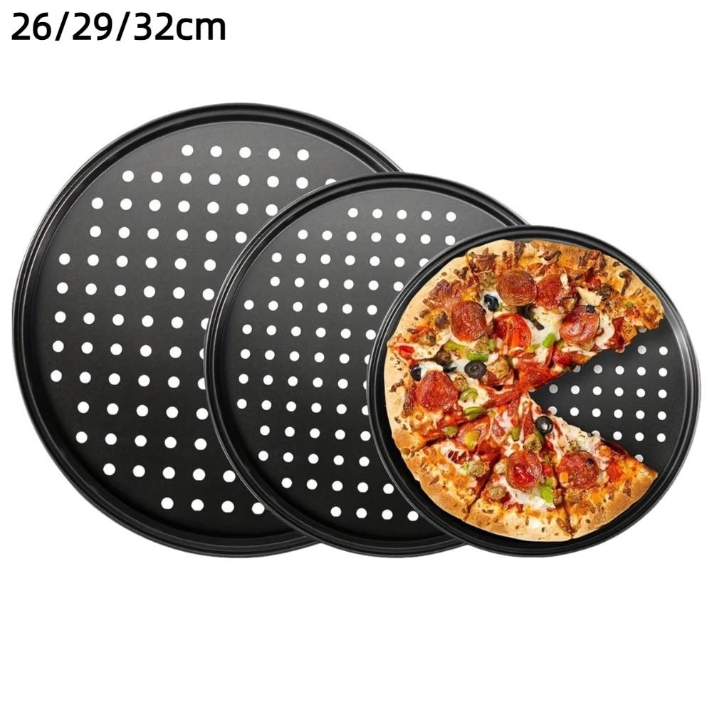 Non Stick Perforated Pizza Pan Set 9/10/11/12/14 Inch Cooking Plate Crispy & Bubbly