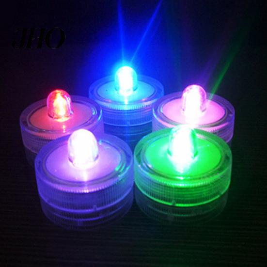 12Pcs Submersible Waterproof Wedding Tea Candle Lamp Battery Operated LED Lights