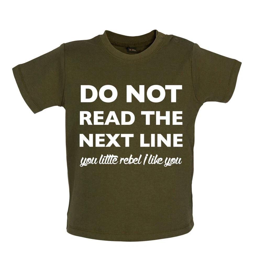 

Non Red The Next Line Rebel - Kids T-Shirt / Bodysuit - Funny Slogan 160