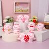 Cartoon Pig Statue Cute Miniatures Figurine Cake Decoration Couple Piggy Ornament  Home