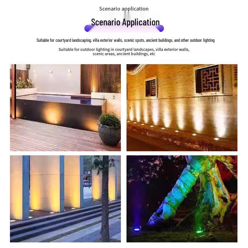 Nu Feng 3W Colorful Outdoor Embedded LED Landscape Light