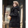 Women's Winter Hooded Mid-Length Duck Down Jacket