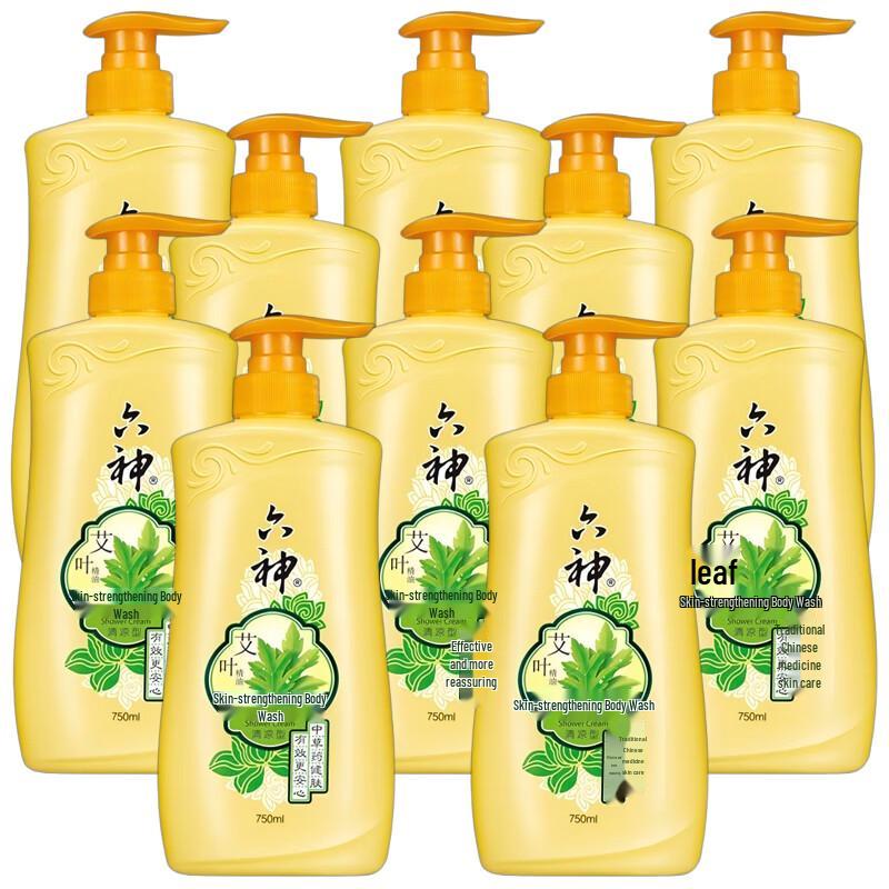 Liùshén Cooling Mugwort Shower Gel (10 x 750ml)