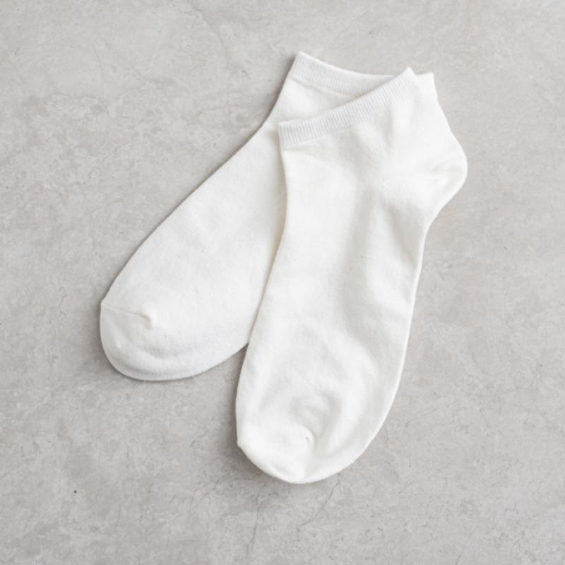 Monfoot Pánské základní ponožky ke sneakers bílé