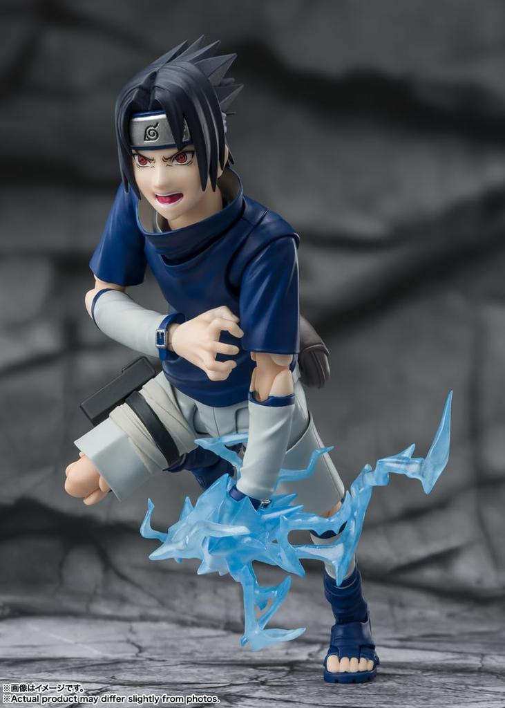 TAMASHII NATIONS NARUTO Uchiha Sasuke Genius Ninja mit Uchiha-Blut, 135 mm, bemalte bewegliche Figur, BAS64937, SHFiguarts – ca.. ABS und PVC