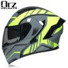 Full Face Motorcycle Helmet With Visor Flip-Up Men Women Adult ABS Safety Winter Riding Gear Gray Black