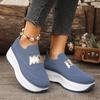 Damskie Sneakersy na Platformie Casualowe Wsuwane Modne Mokasyny Buty Damskie Outdoor Oddychające Tenisówki Kobieta Zapatos De Mujer