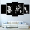 Pôsteres de 5 Painéis Tupac Amaru Shakur Rapper 2Pac Obras de Arte de Parede Tela Pinturas a Óleo Impressas em HD Decoração de Casa Imagens Modulares Modernas