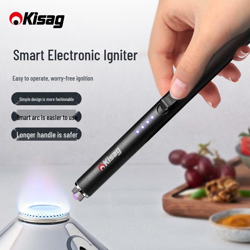 Swiss Kisag Smart Long-Handle Electronic Igniter for Gas Stoves/Cookers чёрный