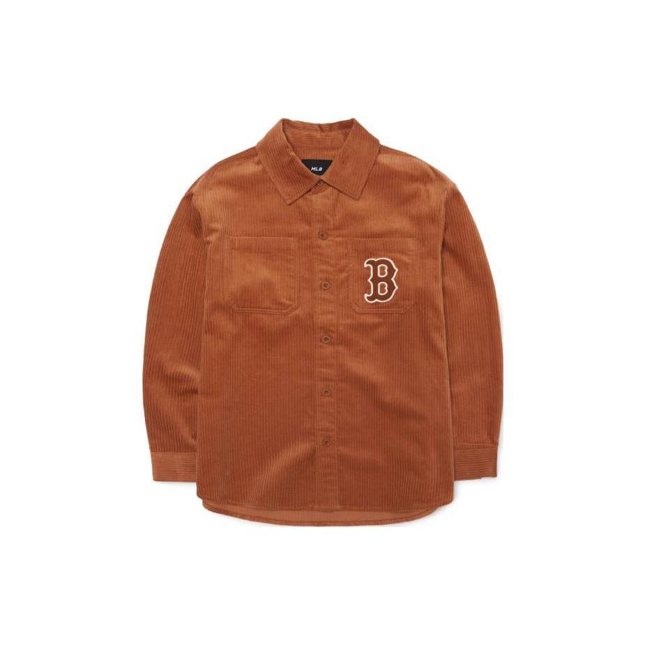 MLB Shirts Unisex Brown Lapel Moderate Other 3AWSB0226-43BRS S