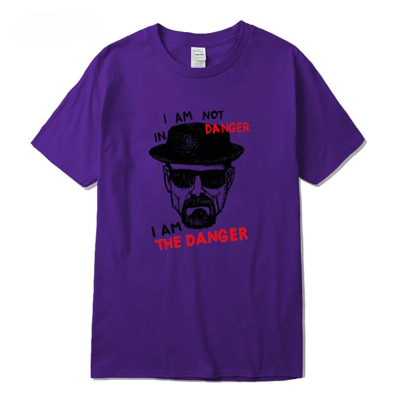 T-shirt 100% Cotton Short Sleeve Breaking Bad T-shirt Casual Heisenberg Print Tshirt Cool T-shirt Male Tops