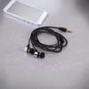 Wired In-Ear Earphones Stereo Bass Sound Noise Cancelling Headphones with Mic for Sports Gaming Commute