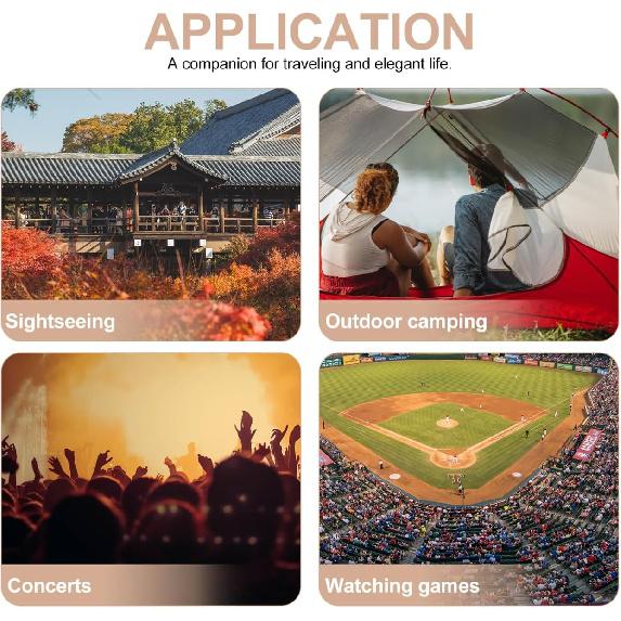 Opera Glasses Binoculars 3X25,Mini Binocular Compact Lightweight, Foldable BK7 Theater Glasses with Chain for Adults Kids Women In Musical Concert