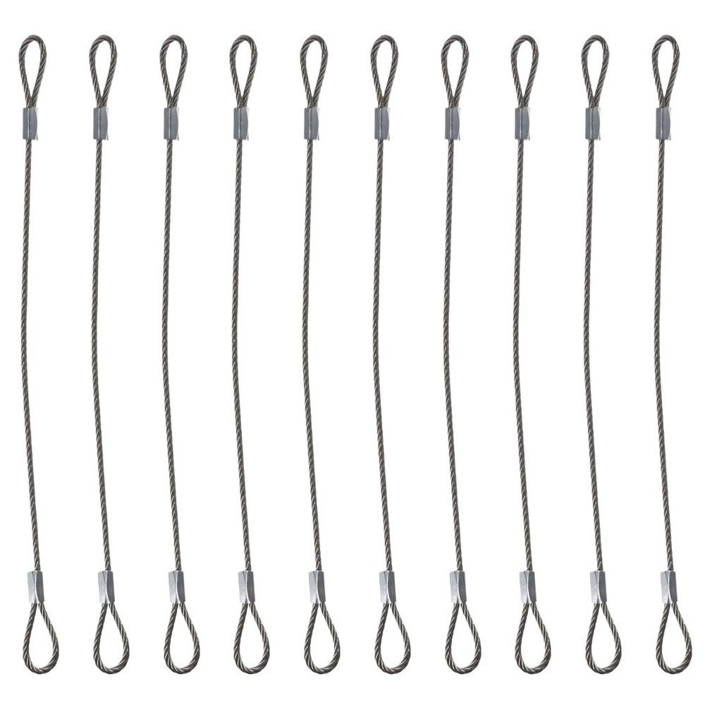 1pz/10pz Cavo di Sicurezza Cavo Metallico Corda per Luci da Palco Acciaio Inossidabile Doppia Ansa Corda Anti Sgancio Strumento Conveniente Parti