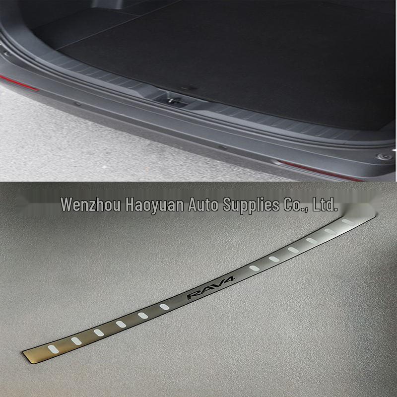 Stainless Steel Rear Bumper Guard & Trunk Trim for 2019-2025 Toyota RAV4
